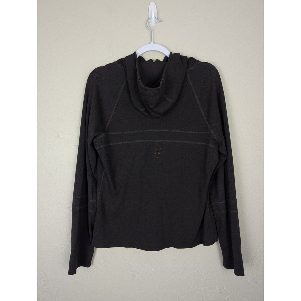 Ibex Shak Full Zip Jacket Women’s M 100% Merino Wool Made In USA Brown View 5